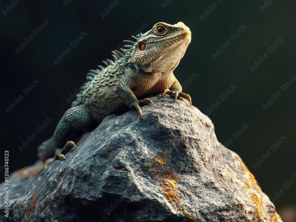 Lizard on rock