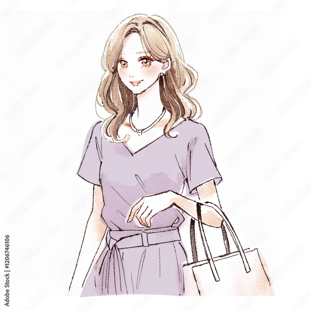 女性・女の子のイラスト素材 女性・女の子のイラスト素材