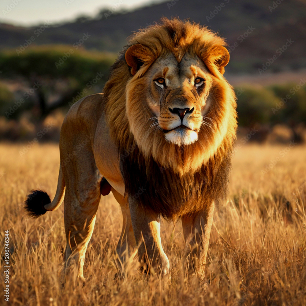 photos of lions in the wild