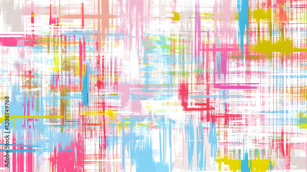 Fototapeta premium Abstract colorful brush strokes pattern background design for website or textile print