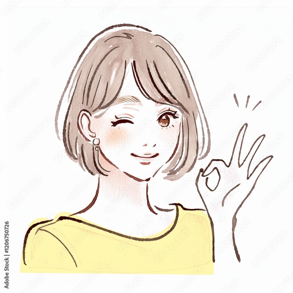 女性・女の子のイラスト素材 女性・女の子のイラスト素材