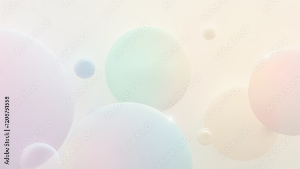 A soft abstract background of pastel-colored bubbles with gradients and glowing effects. A dreamy, minimalistic design perfect for modern and creative visuals.