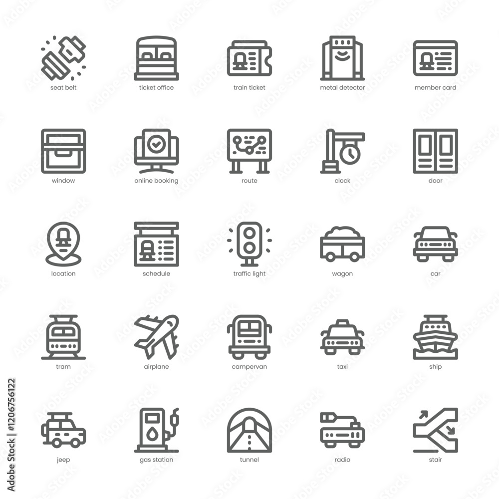 Transport Station Icon pack for your website, mobile, presentation, and logo design. Transport Station Icon outline design. Vector graphics illustration and editable stroke. Transport Station Icon pack for your website, mobile, presentation, and logo design. Transport Station Icon outline design. Vector graphics illustration and editable stroke.