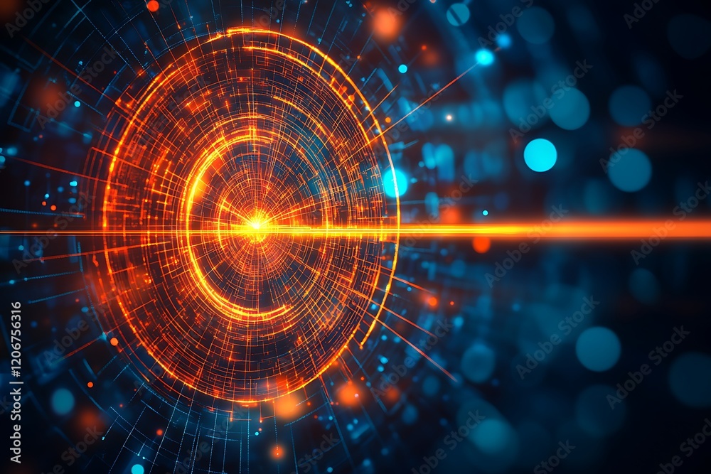 Obraz premium Abstract Futuristic Technology Design