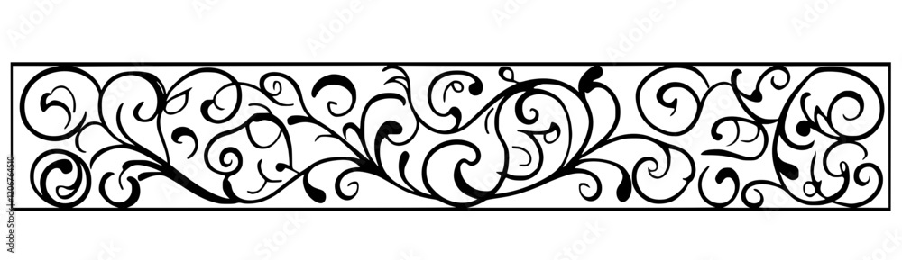 Fototapeta premium black and white background with ornament