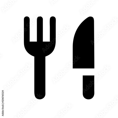 fork knife icon design