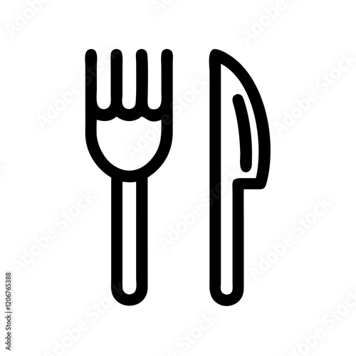 fork knife icon design