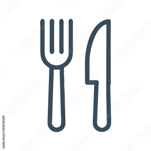 fork knife icon design