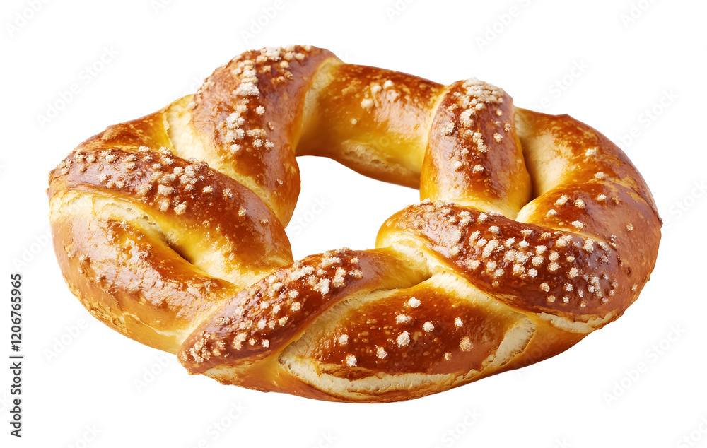 freshly baked pretzel isolated on white background freshly baked pretzel isolated on white background
