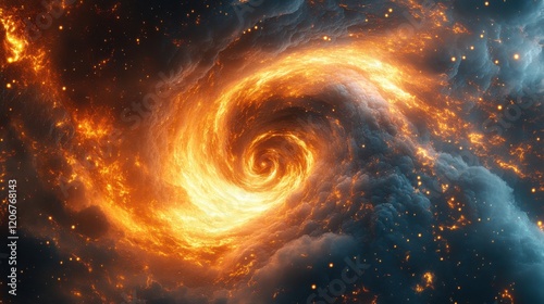 beautiful scene of space