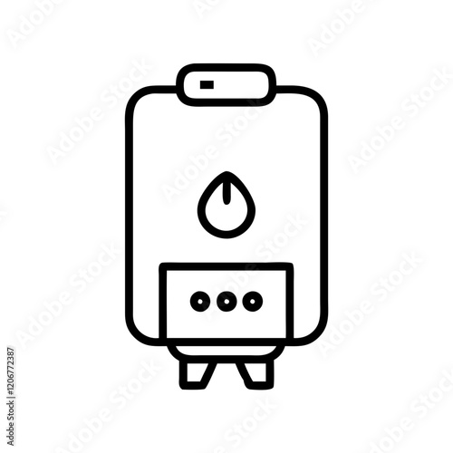 gas boiler icon design