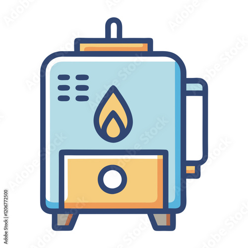 gas boiler icon design