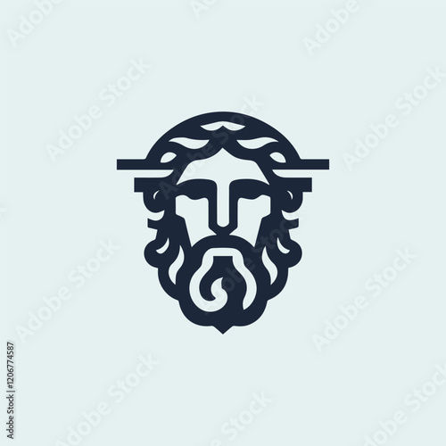Ancient Greek God Logo