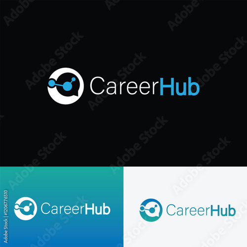 Career hub minimal abstract logo 