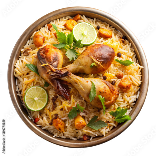 Delicious Chicken Handy Biryani: Aromatic Rice Dish, Indian Cuisine, Spicy Food Photography eat png 