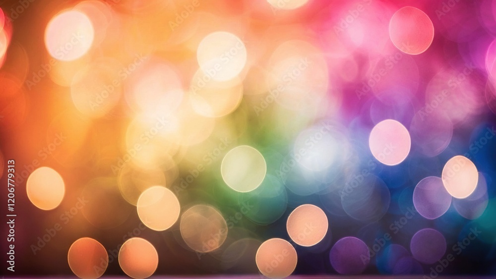Fototapeta premium Colorful bokeh lights background, perfect for festive designs