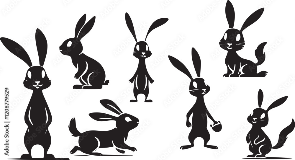 Obraz premium Bunny silhouette 