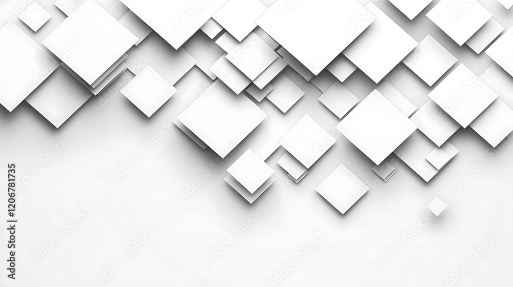 Obraz premium Abstract White Square Pattern Background Design