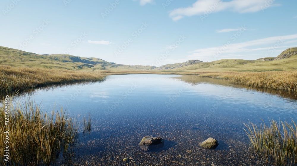 Serene Lake Landscape Serene Lake Landscape