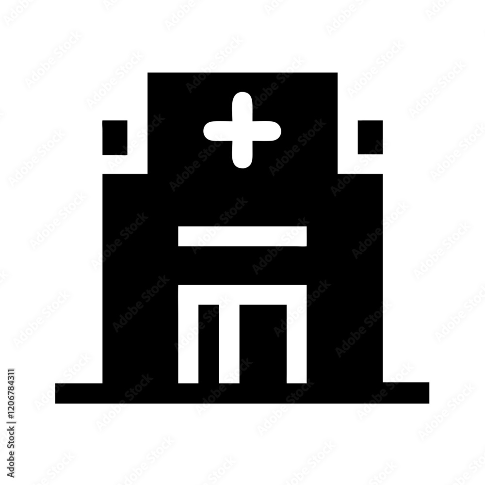 Fototapeta premium hospital icon design
