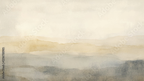 Abstract watercolor aesthetic horizontal background. Hand drawn vector splatter texture. Brush stroked painting pastel color watercolour