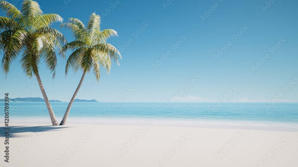 Tranquil Tropical Beach Scene Tranquil Tropical Beach Scene