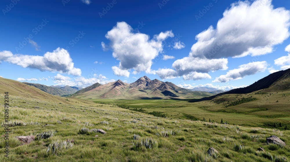 Fototapeta premium Mountain Valley Landscape