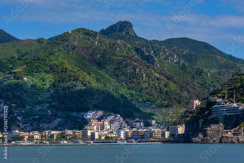 The picturesque small Italian town of Minori on the Amalfi Coast