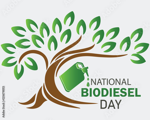National biodiesel day background template. Holiday concept. background, banner, placard, card, and poster design template with text inscription and standard color. vector illustration.