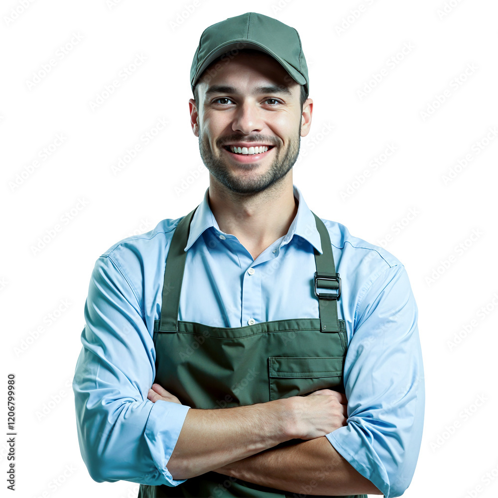 Fototapeta premium Happy Landscaper Portrait