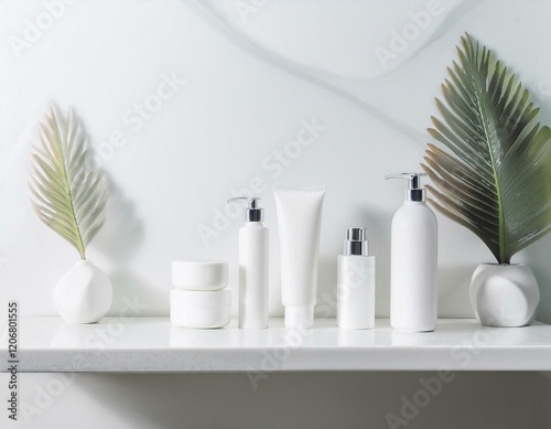 Creating a clean and modern aesthetic for this skincare packaging photo