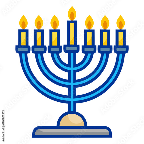 menorah icon design