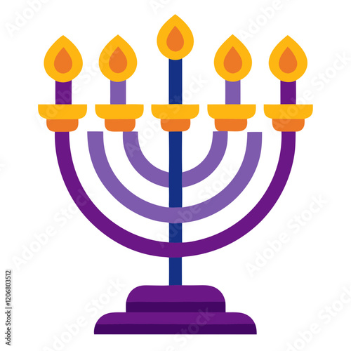 menorah icon design