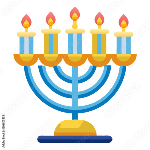 menorah icon design