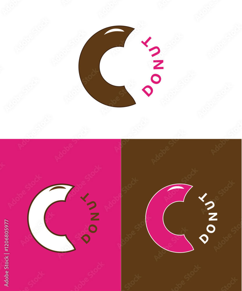 strawberry chocolate donut logo, Bakery donut logo, sweet shop logo, Donut Logo Template Design strawberry chocolate donut logo, Bakery donut logo, sweet shop logo, Donut Logo Template Design