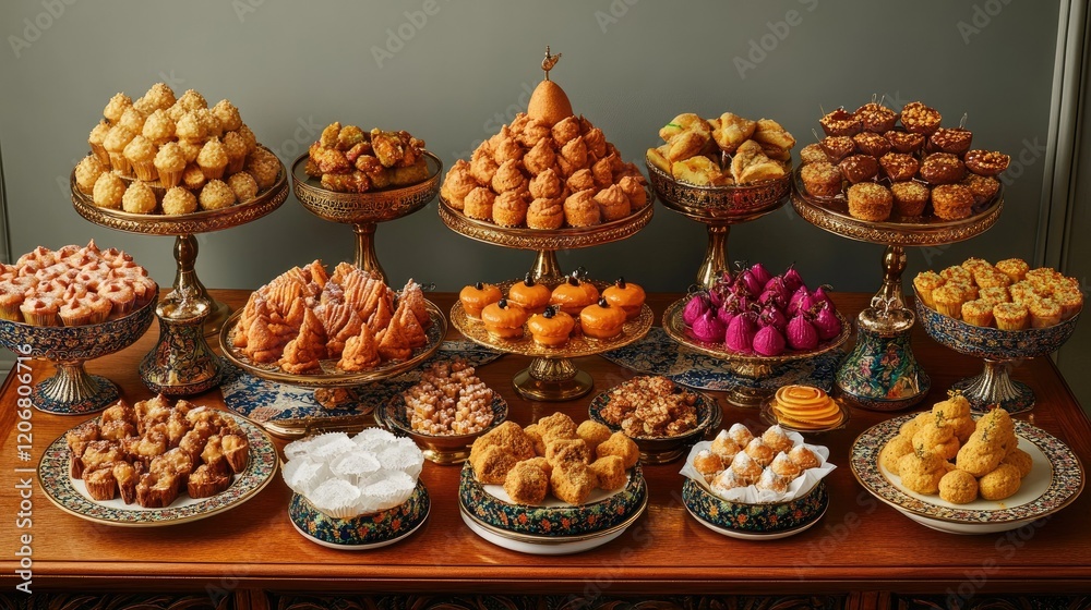 A Lavish Display of Exquisite Assorted Pastries and Confections A Lavish Display of Exquisite Assorted Pastries and Confections