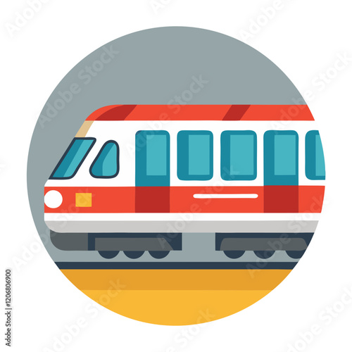 metro train icon design