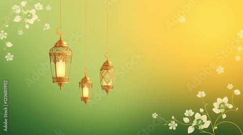 Gradient Green to Warm Gold