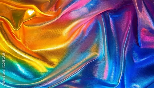 Holographic rainbow foil iridescent texture abstract hologram background