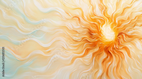 Abstract Sunburst: A swirli...
