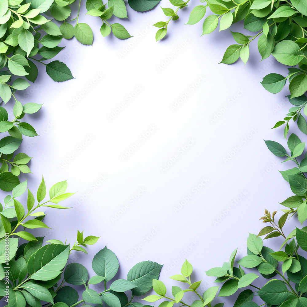 A calming arrangement of green foliage in varying shapes and sizes, blending light to dark tones against a soft pastel purple backdrop. Perfect for tranquil designs or nature-inspired art. A calming arrangement of green foliage in varying shapes and sizes, blending light to dark tones against a soft pastel purple backdrop. Perfect for tranquil designs or nature-inspired art.