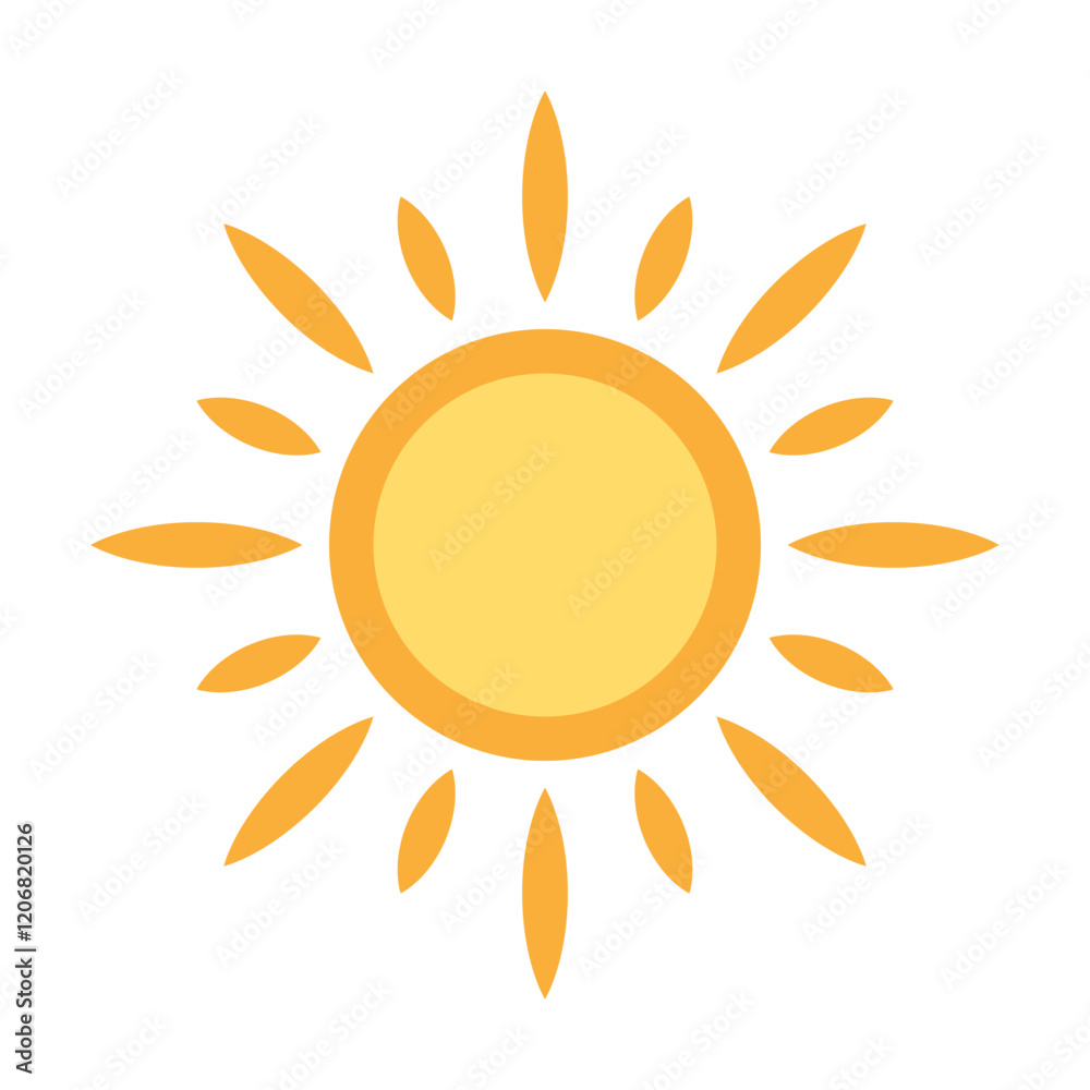 Sun icon for your web design, logo, UI. illustration Sun icon for your web design, logo, UI. illustration