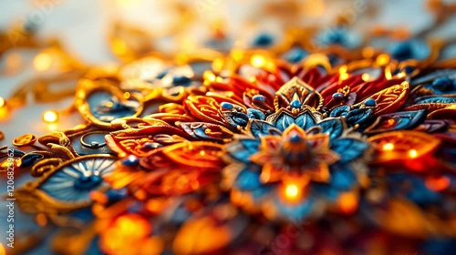 close up of colorful beads