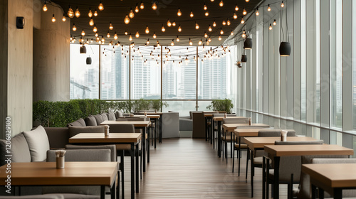 Modern Cafe Interior:  An i...