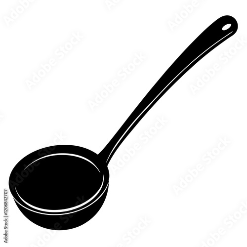 ladle silhouette vector illustration 