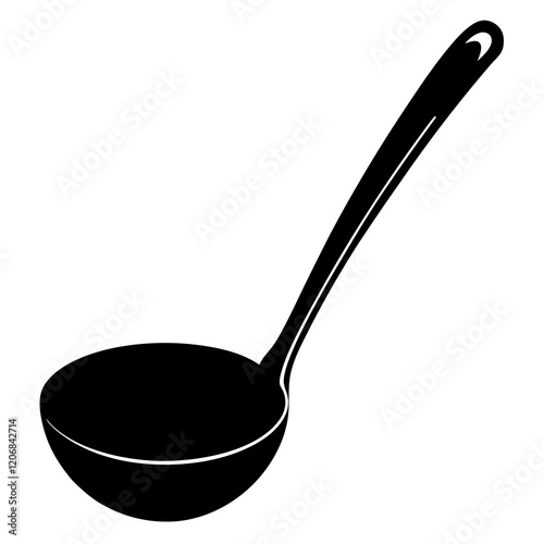 ladle silhouette vector illustration 