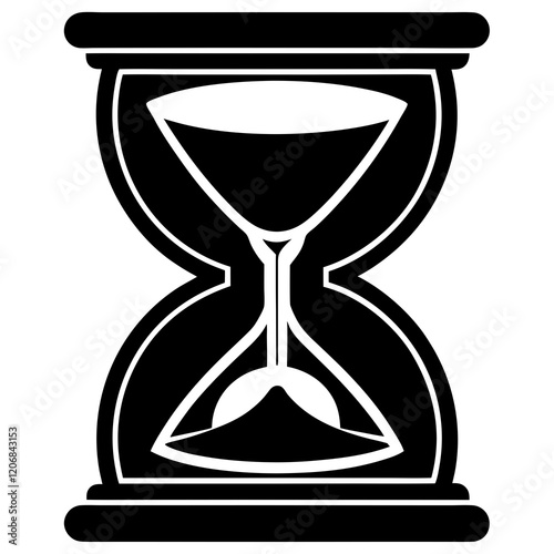 timer silhouette vector illustration 