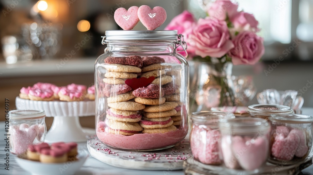 Charming DIY Gift Station with Decorated Jars Charming DIY Gift Station with Decorated Jars
