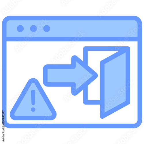 Backdoor Blue Icon