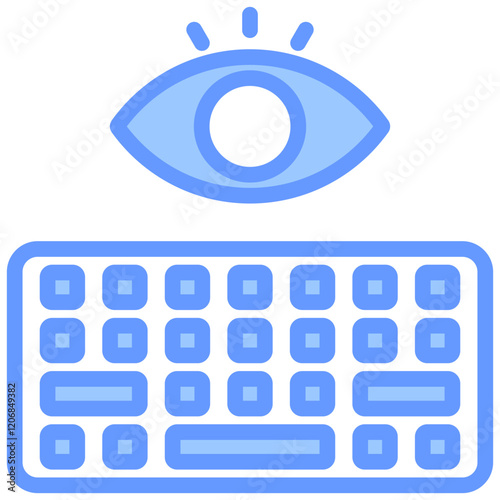 Keylogger Blue Icon